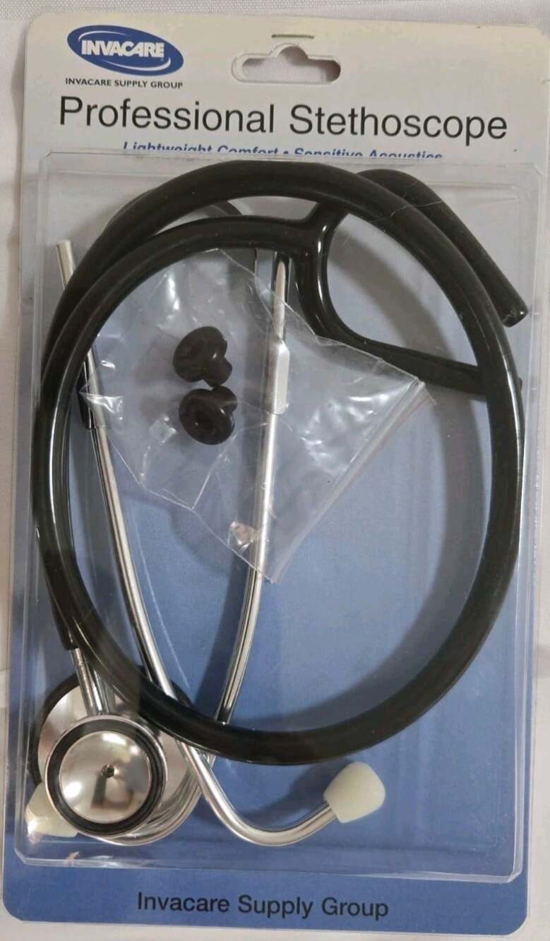 New! Invacare Sprague Stethoscope Latex Free 22' PVC Tubing 9Piece Accessory Kit